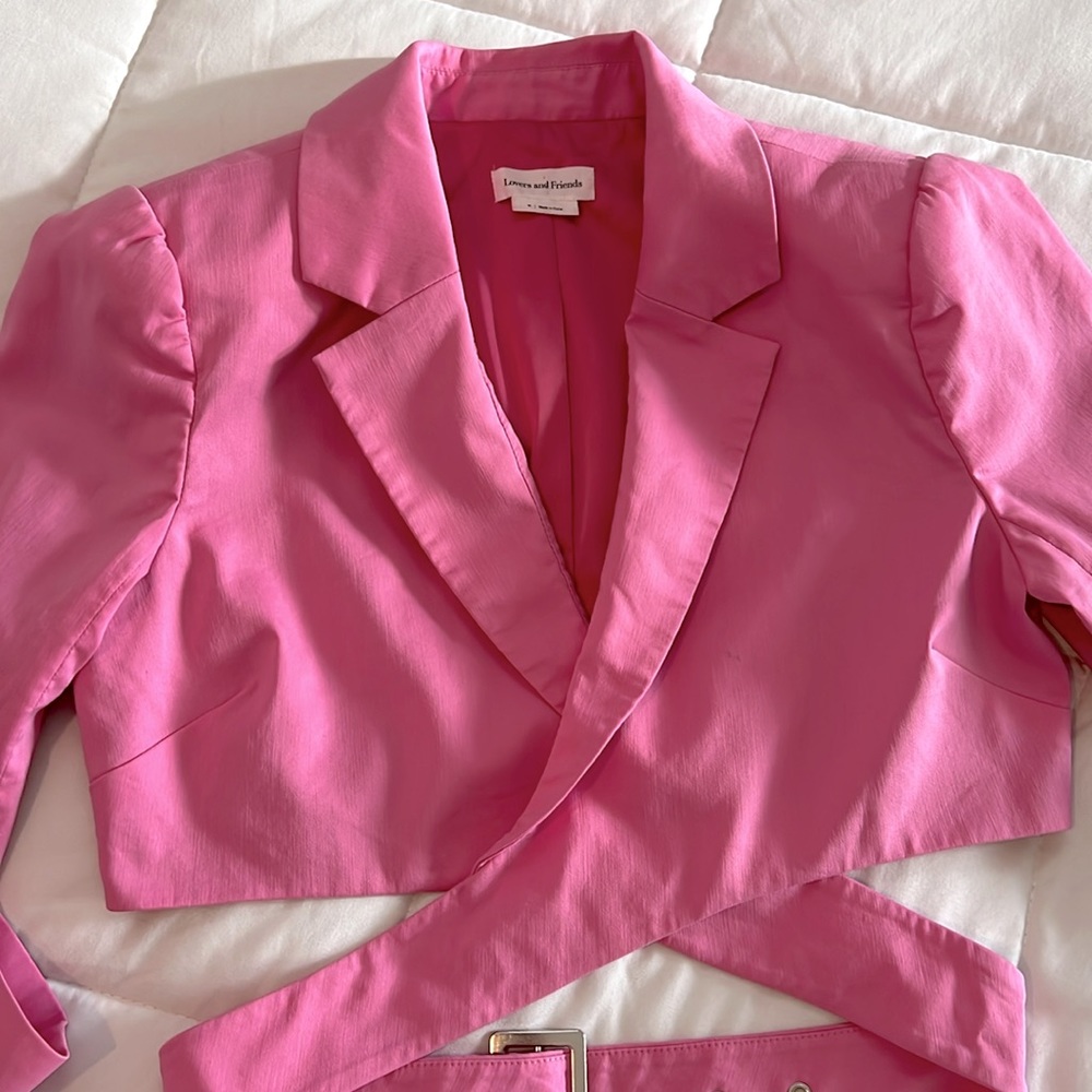 Lovers and Friends August Wrap Blazer in Orchid Pink - Picture 4 of 7